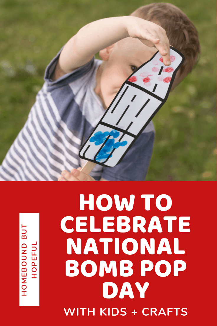 Did you know the last Thursday of June is National Bomb Pop Day?! Make it a special day for your kiddos with some treats and crafts inspired the sweet, icy treats! #bombpops #bombpop #summerfun #kidscrafts #summercrafts #redwhiteandblue #homepreschool #preschool #sensoryplay #play-doh