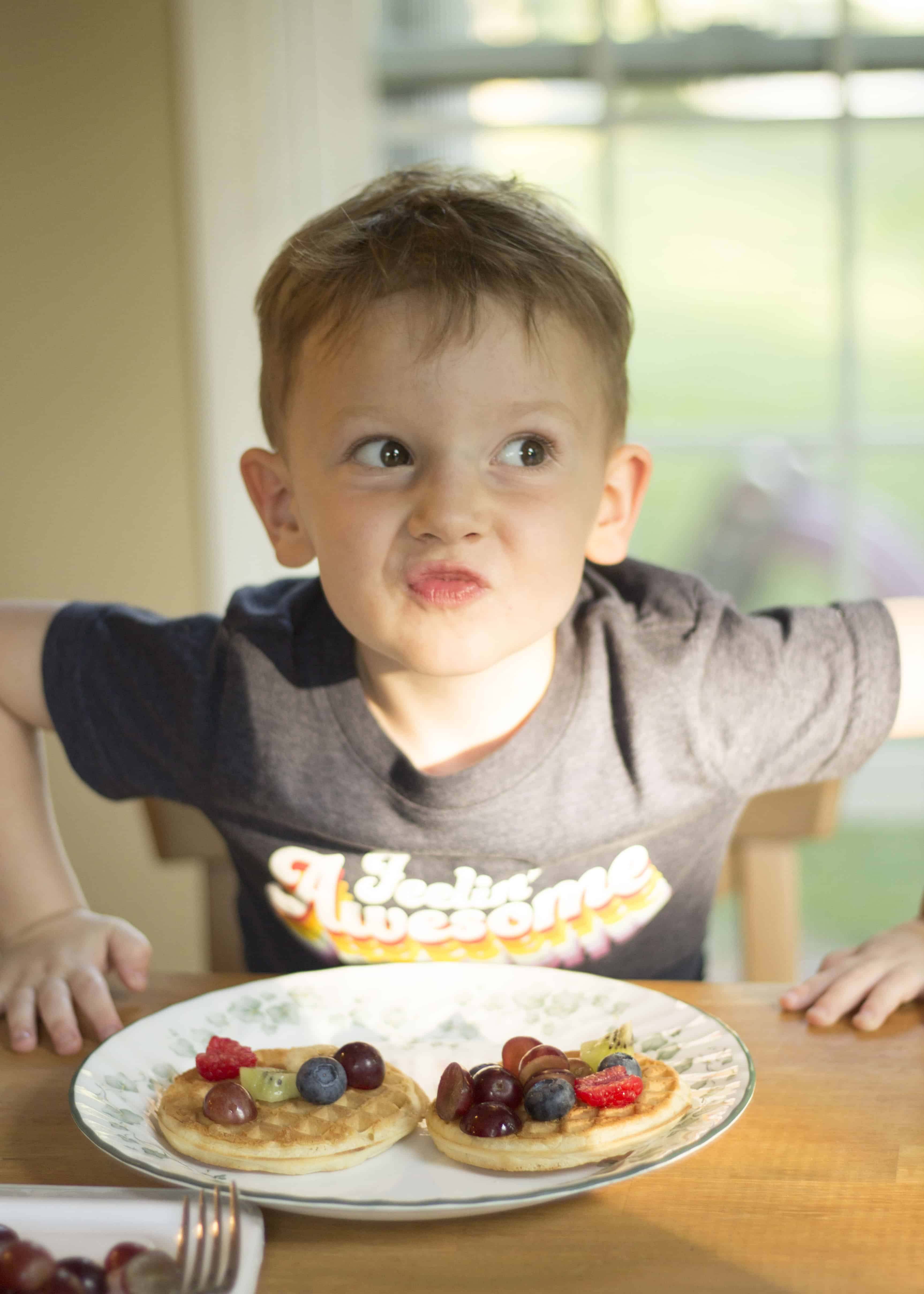 BOY WITH WAFFLES