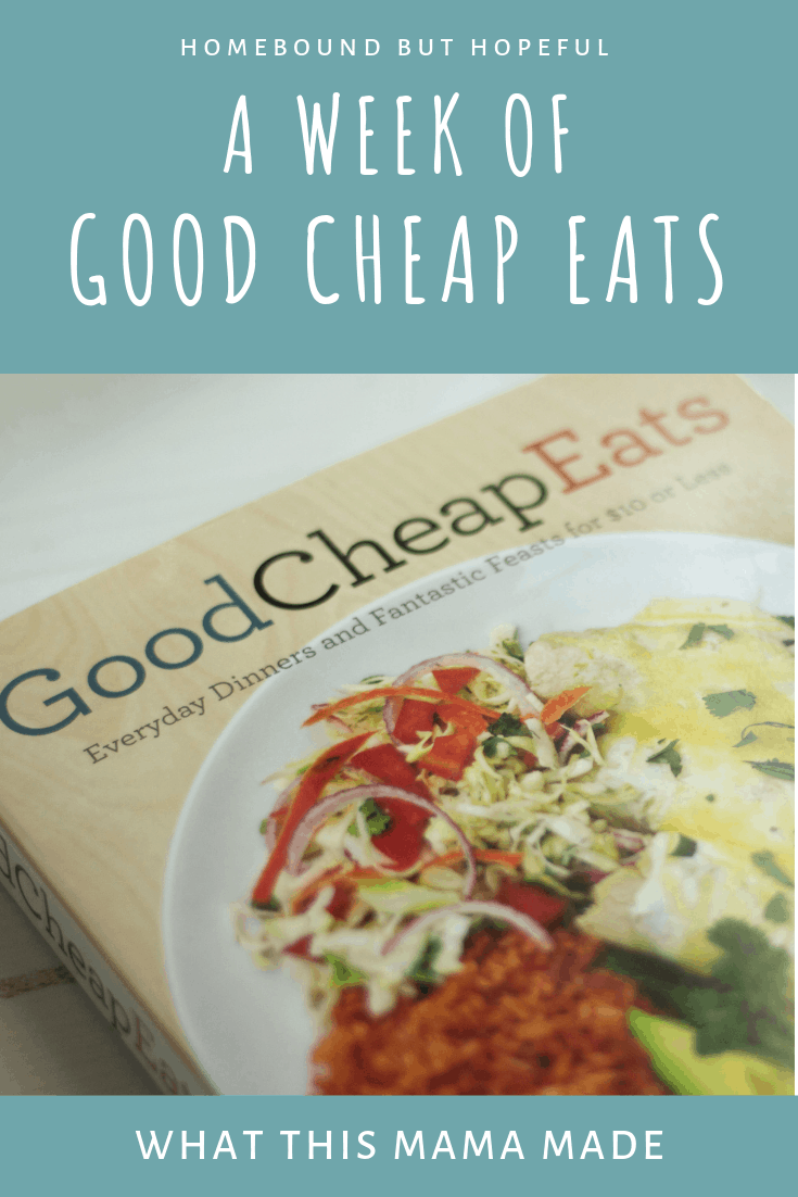 I tried out a full week of meals from Good Cheap Eats, to see what my family thought of some quick and easy meal options. Check out what we loved, and what we likely won't make again. #GoodCheapEats #mealplanning #menuplan #familydinner #menuplanning #cookbook #homecooked #cookbooks