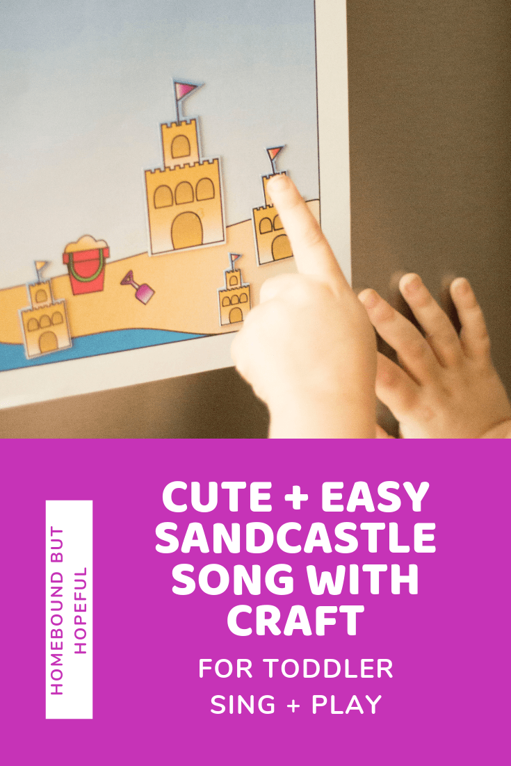 Get young learners counting down from 5 with this cute and simple sandcastle song. Turn the song into a preschool play along with the quick magnet craft. It's the perfect summery fun no matter what the weather is like outside! #preschool #homepreschool #totschool #playalong #singalong #singandplay #toddlersong #preksong #prekplay #preschoolsong