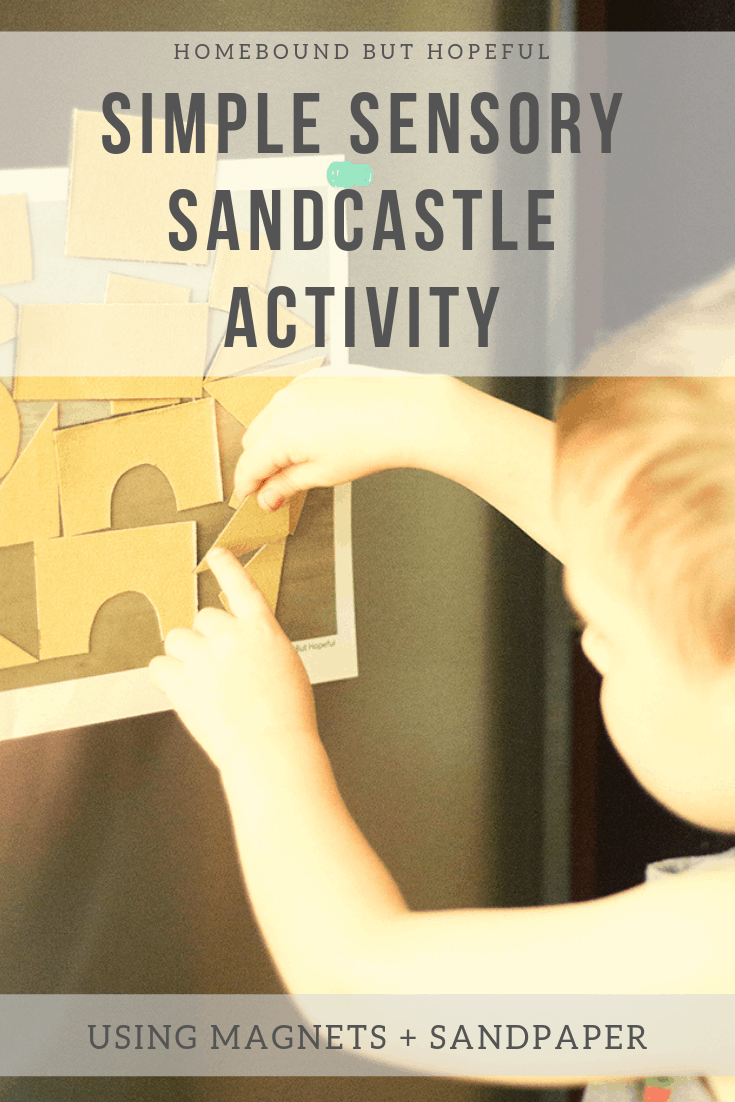 Even if a week at the beach isn't in the cards for your kiddos this summer, they can still get in on the fun of creating sandcastles! This super simple sensory sandcastle activity will keep kids happily creating! #totschool #homeschool #homepreschool #preschool