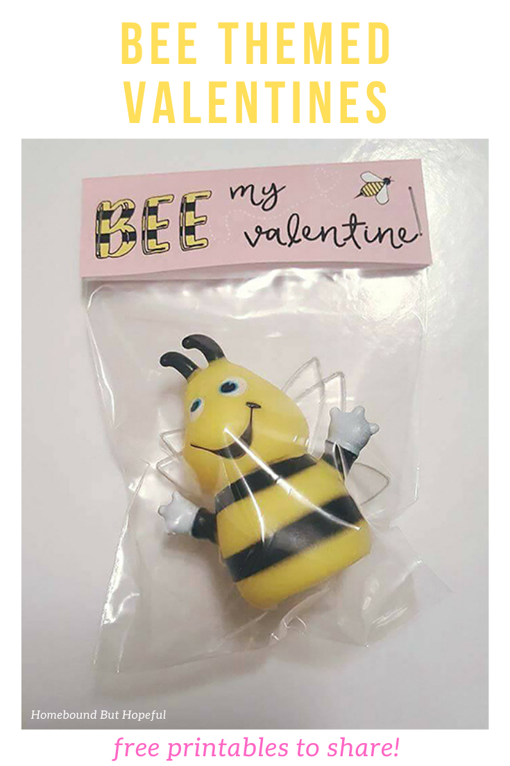 Celebrate Valentine's Day with all the busy little bees in your life! These free printable bee inspired Valentines are perfect for sharing with friends and classes. #ValentinesDay #Valentines #freeprintables #bumblebee #honeybee #beemyvalentine