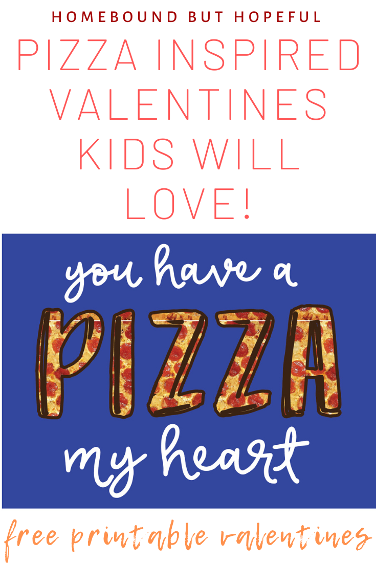 If your kiddos love pizza as much as mine, these free printable pizza inspired Valentines are sure to be a hit with their friends! #ValentinesDay #Valentines #freeprintable #pizza #pizzamyheart