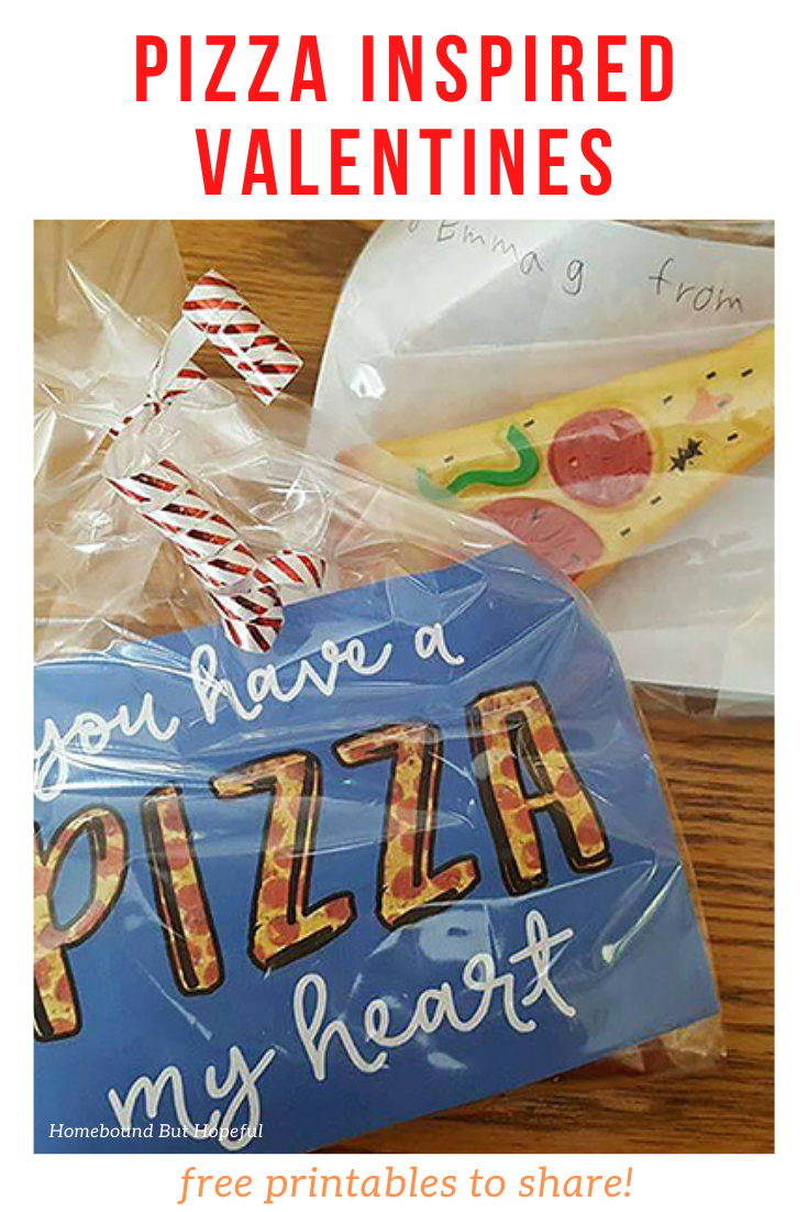 If your kiddos love pizza as much as mine, these free printable pizza inspired Valentines are sure to be a hit with their friends! #ValentinesDay #Valentines #freeprintable #pizza #pizzamyheart